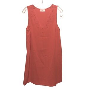 SZ M NWOT Anthropologie Everly red V-neck dress